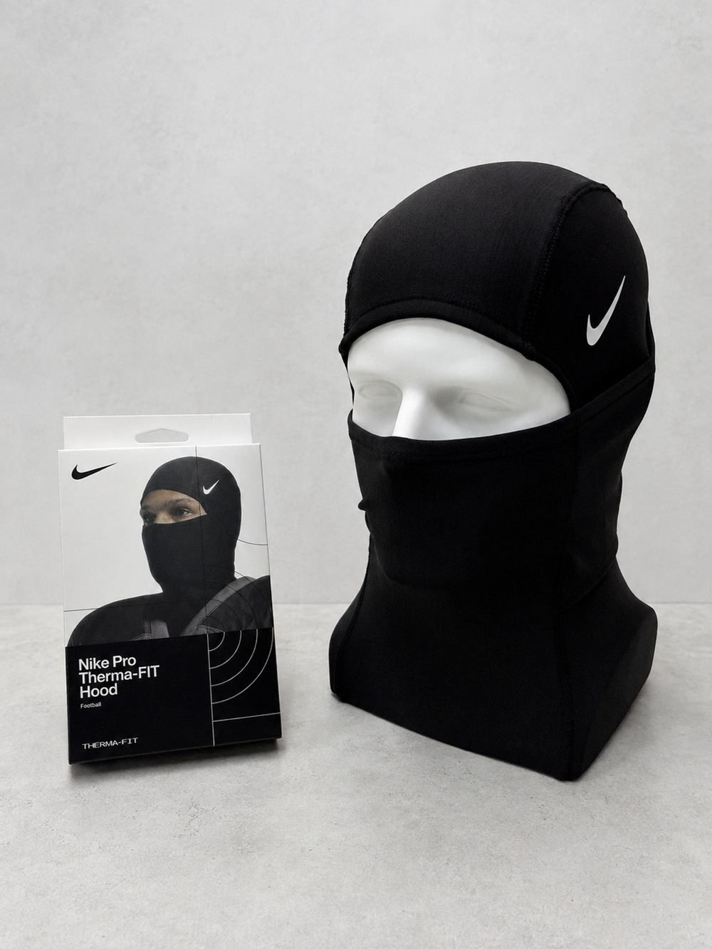 Nike Pro Therma-FIT Hyperwarm Hood Black Football Balaclava Ski Mask NIB